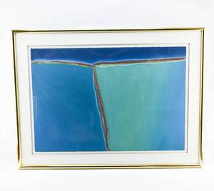 lot 5 image: Stephen Metcalf China Sea Original Oil on Paper Painting