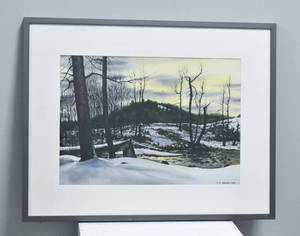 lot 325 image: Francis Meisch Watercolor Painting