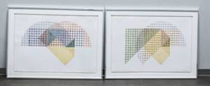 lot 326 image: 2 Eddy Foulstone Wakanda Series X and Wakanda Series XIII Watercolor Collages