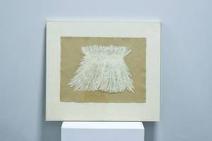 lot 339 image: Caroline Greenwald Snow Grasses Original Mixed Media Collage