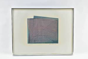 lot 348 image: Peter Presnail Fog Bank Original Oil Pastel Artwork