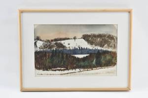 lot 349 image: Culver Near the North Arm (Lake Bellaire) Original Watercolor Painting