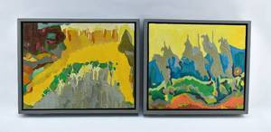 lot 350 image: 2 Emilija Somberg Original Oil Paintings Hellenique and AngeliqueFreedom Riders
