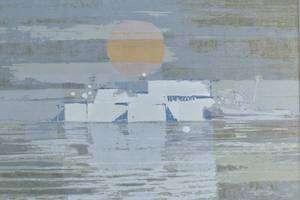 lot 379 image: Max Hayslette Untitled Abstract Landscape Silkscreen