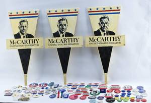 lot 200 image: Lot of Vintage Election Memorabilia, Mostly DFL