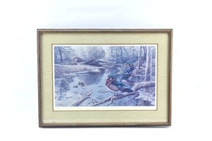 lot 363 image: Ron Van Gilder Quiet Time - Wood Ducks Lithograph