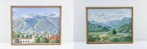 lot 73 image: Pair of Original Landscape Paintings by G. Gomez R.