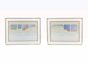 lot 277 image: Two Abstract Silkscreen Prints, Signed