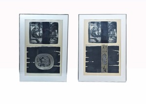 lot 295 image: Pair J.B. Thompson Meditations I & II Collagraphs