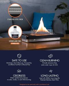 Lovinflame Mountain Tabletop Fire Pit Fireplace