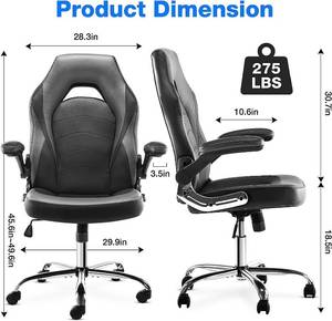 Sweetcrispy Flip-up Armrests GamingOffice Chair
