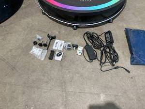 360 Photo Booth Machine 38-1116 in. with Ring Light, Base Lights, Bag, Remote Controls & Moving Dolly