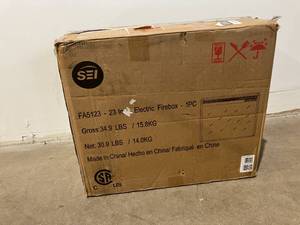 SEI 23 Inch Wide Electric Firebox Insert with Remote