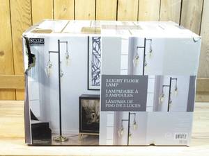 lot 49 image: Basia 3-Light Floor Lamp  Gold