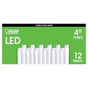 lot 24 image: Feit Electric LED 4 Replacement Glass Tubes, 12-pack