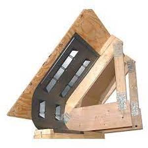 lot 17 image: Amerimax Home Products  Accuvent 22.5 in. x 1.5 in. Black Soffit Insulation Baffle (40 Total)
