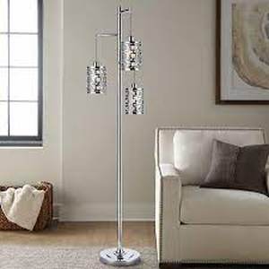 lot 41 image: Hampton Floor Lamp  Silver