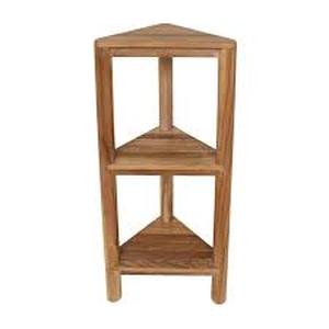 lot 47 image: loveTEAK 3-tier Corner Shelf