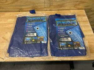 lot 28 image: Lot of 2- All Purpose Tarps (6 x 8)