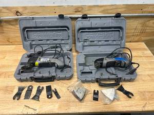 lot 63 image: Lot of 2- DREMEL MULTI-MAX with Case