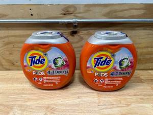 lot 64 image: TIDE Lot of 2- Containers of TIDE Pods (54 per container)- April Fresh