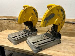lot 65 image: DEWALT Lot of 2- 15 Amp Corded 14 in. Cut-Off Saws- D28715