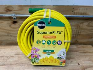 lot 10 image: MIRACLE-GRO Superior Flex 75 ft Garden Hose