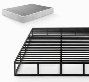 lot 45 image: ZINUS Quick Lock Metal Smart Box Spring  9 Inch Mattress Foundation  Strong Metal Structure  Easy Assembly, Queen