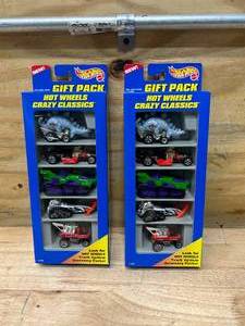 lot 47 image: Hot Wheels Lot of 2- Gift Packs Crazy Classics 17490