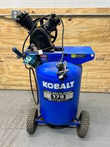lot 79 image: KOBALT 30-Gallon Two Stage Corded Electric Compressor