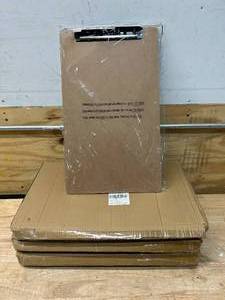 lot 110 image: TRADE QUEST Lot of 10- Ledger Size Clipboards with Lever Hinge Clip