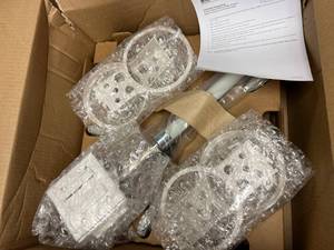 MSRP $400 New In Open Box Bemis Four Suction Canister Holder Hi-Low Mobile Stand - designed to hold the 1200cc, 2000cc, or the 3000cc sized suction canisters