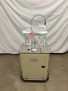 MSRP $2500 Berkeley Portable &amp Mobile&nbspSynevac Double Canister Suction Aspirator Vacuum Curettage System 5 Like New Condition - Just Look At That Motor In It