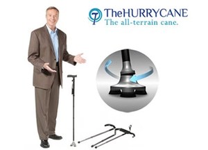As Seen On TV The HurryCane All Terrain Freedom Edition Folding Cane With Carrying Bag
