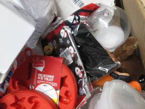 lot 5 image: Box of Assorted Christmas Overstock...