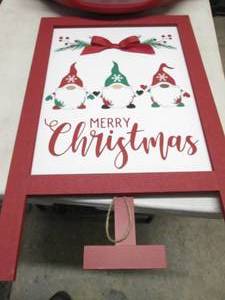 lot 9 image: Gnome Easel Sign...