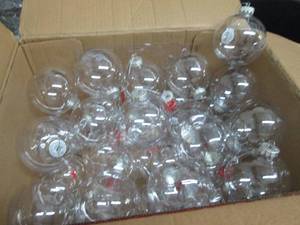 lot 15 image: Case of 100 mm Clear Craft Bulb Orn...