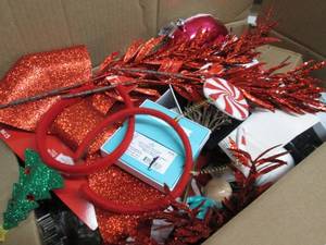 lot 16 image: Box of Assorted Christmas Overstock...