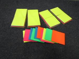 lot 62 image: 5 pks Index Marker Sticky Notes...