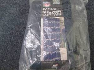 lot 96 image: Patriots NFL Fabric Shower Curtain...
