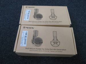 lot 97 image: 2 Echo Dots 4th Gen Wall Mount Hold...