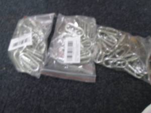 lot 135 image: 3- 20 pks Stainless Connectors...