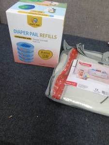 lot 181 image: Diaper Pail Refills, Toy Organizer...