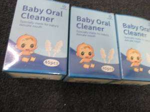 lot 194 image: 3- 40pks Baby Oral Cleaner...