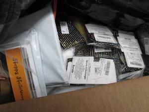 lot 200 image: Box of Assorted Small Overstock Ite...