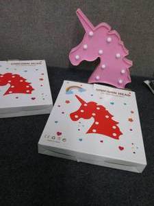 lot 237 image: 2 Unicorn Standing Lights...