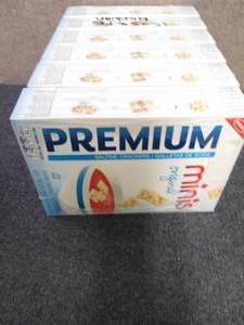 lot 300 image: 6- 11 oz Boxes Nabisco Premium Mini...