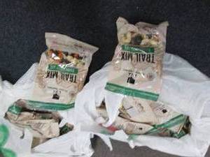 lot 324 image: 24- 3.5oz Bags Trail Mix past date,...