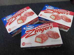 lot 331 image: 3- 13.4 oz Boxes Hostess Raspberry ...