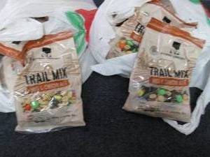 lot 345 image: 24- 3.5oz Bags Trail Mix past date,...